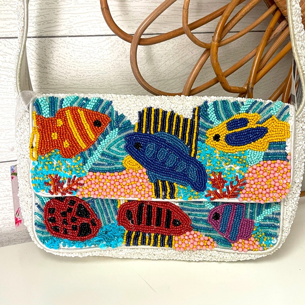 Viral Beaded Fish Bag - Handcrafted in India
